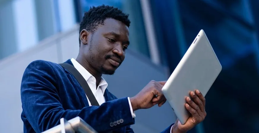 Consultant reviewing project notes on a tablet